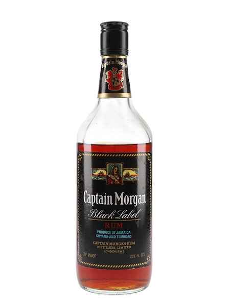 Captain Morgan Black Label Rum Bottled 1970s 75.7cl / 40%