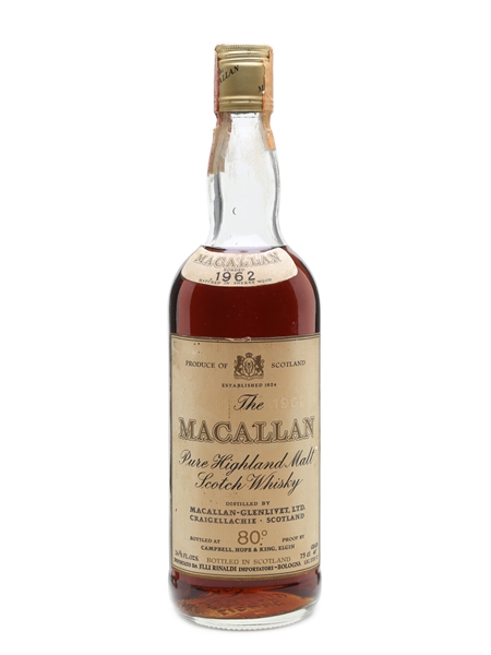 Macallan 1962 Campbell, Hope & King Bottled 1970s - Rinaldi 75cl / 46%