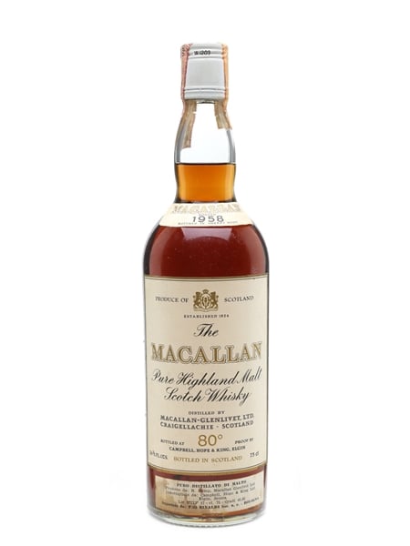 Macallan 1958 Campbell, Hope & King Bottled 1970s - Rinaldi 75cl / 46%