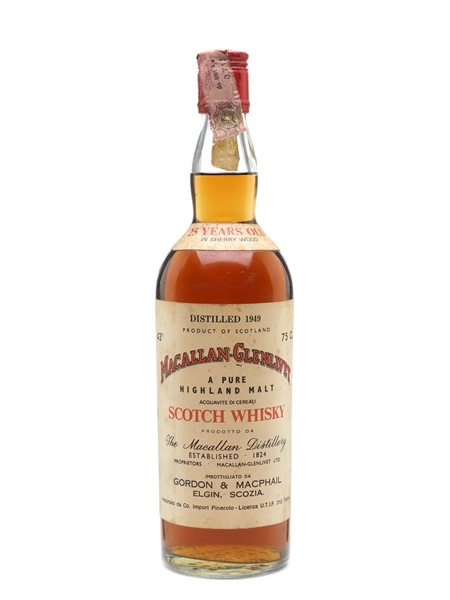 Macallan-Glenlivet 1949 Gordon & MacPhail 25 Year Old 75cl / 43%