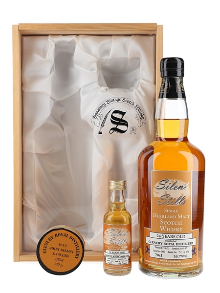 Glenury Royal 1973 24 Year Old Silent Stills Bottled 1997 - Signatory Vintage 5cl & 70cl / 53.7%