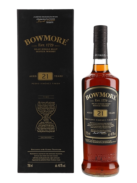 Bowmore 21 Year Old Pedro Ximenez Finish Global Travel Retail 70cl / 49.7%