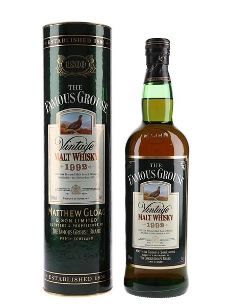 The Famous Grouse Vintage 1992 - Lot 134331 - Buy/Sell Blended