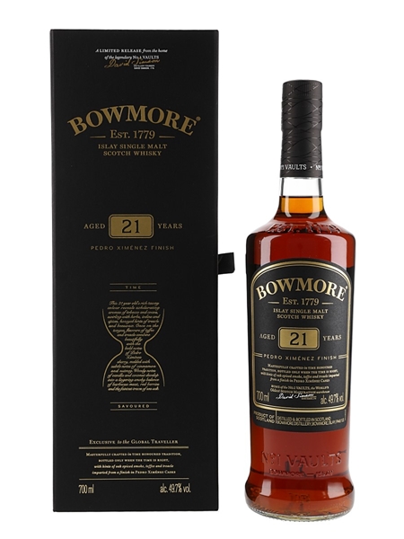 Bowmore 21 Year Old Pedro Ximenez Finish Global Travel Retail 70cl / 49.7%