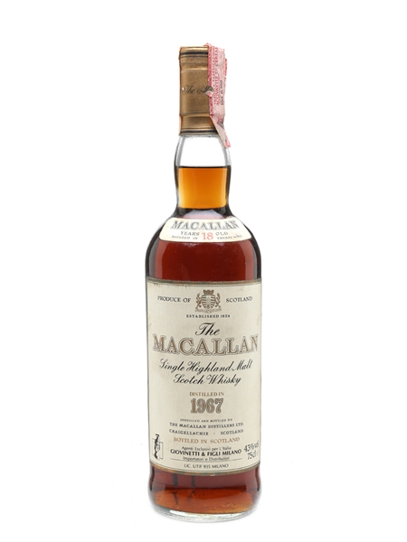 Macallan 1967 18 Year Old - Giovinetti 75cl / 43%