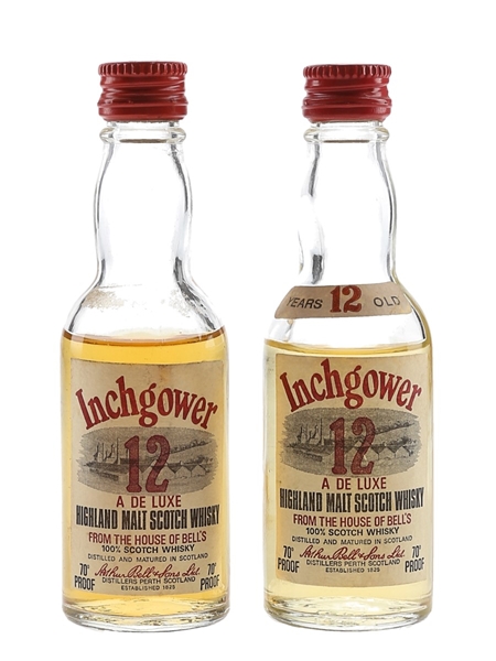 Inchgower 12 Year Old Bottled 1970s 2 x 5cl / 40%