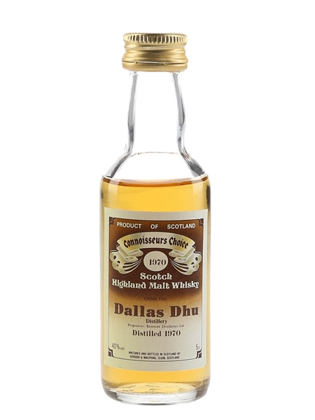 Dallas Dhu 1970 Connoisseurs Choice Bottled 1980s - Gordon & MacPhail 5cl / 40%