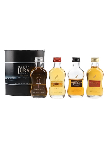 Isle of Jura Miniature Collection Superstition, Legacy, 10 Year Old, 16 Year Old 4 x 5cl