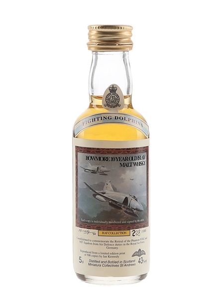 Bowmore 10 Year Old RAF Collection Miniatura Collectives - Fighting Dolphins 5cl / 43%