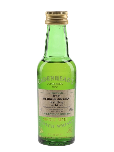 Strathisla Glenlivet 1981 14 Year Old Bottled 1995 - Cadenhead's 5cl / 63%