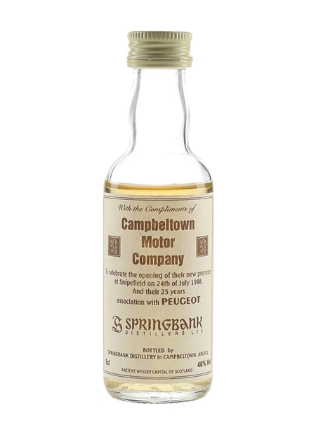 Springbank Campbeltown Motor Company Bottled 1990s 5cl / 46%