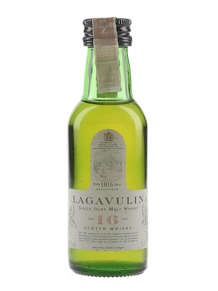 Lagavulin 16 Year Old Bottled 1980s-1990s - White Horse Distillers 5cl / 43%