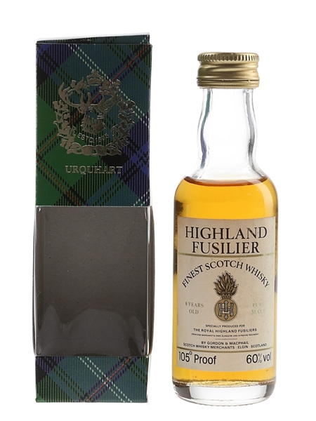 Highland Fusilier 8 Year Old 105 Proof Bottled 1980s - Gordon & MacPhail 5cl / 60%