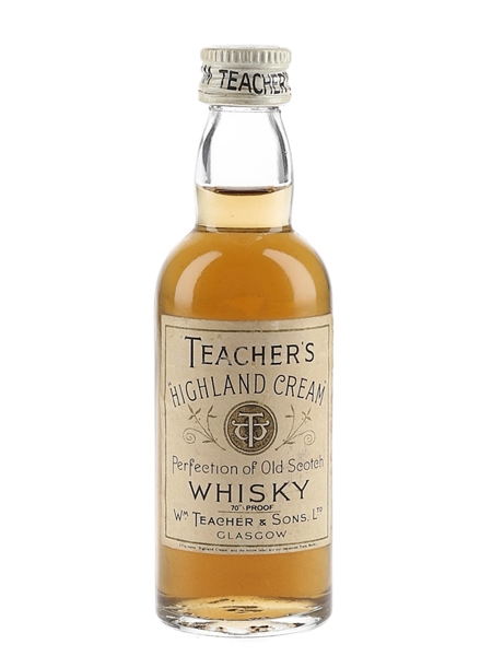 Teacher's Highland Cream Bottled 1960s 5cl / 40%