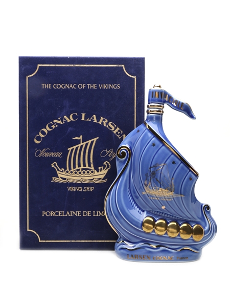 Larsen Viking Ship Cognac Ceramic Decanter 70cl / 40%