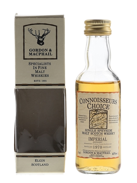 Imperial 1970 Connoisseurs Choice Bottled 1980s - Gordon & MacPhail 5cl / 40%