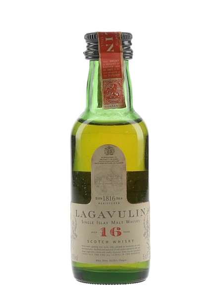 Lagavulin 16 Year Old Bottled 1980s-1990s - White Horse Distillers 5cl / 43%