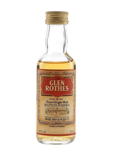 Glenrothes 12 Year Old Bottled 1980s - Berry Bros & Rudd 5cl / 43%