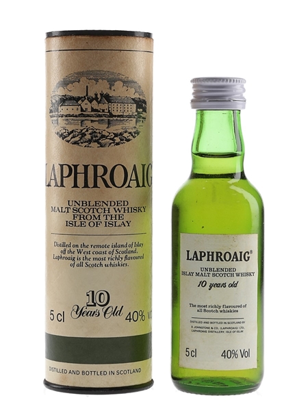 Laphroaig 10 Year Old Bottled 1980s-1990s - Pre Royal Warrant 5cl / 40%