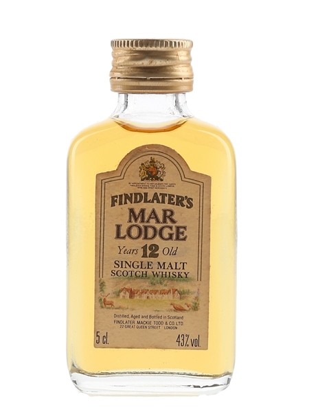 Findlater's Mar Lodge 12 Year Old Bottled 1980s 5cl / 43%