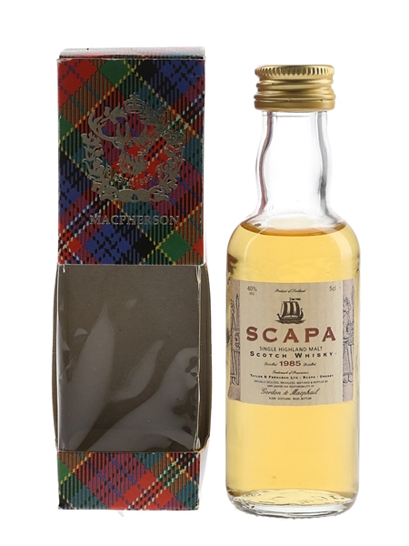 Scapa 1985 Bottled 1990s - Gordon & MacPhail 5cl / 40%