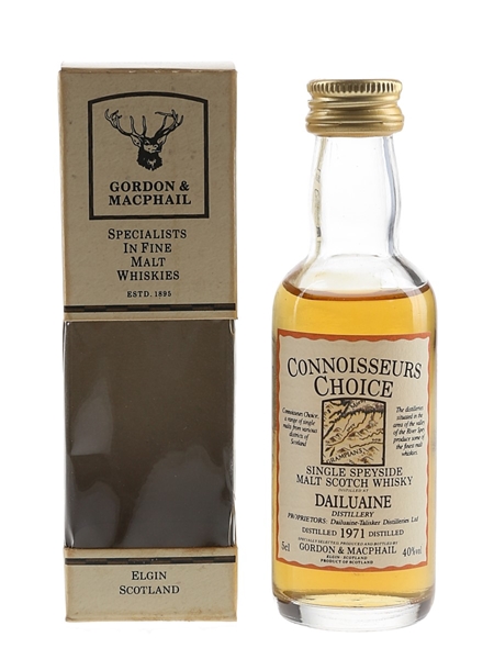 Dailuaine 1971 Connoisseurs Choice Bottled 1990s - Gordon & MacPhail 5cl / 40%