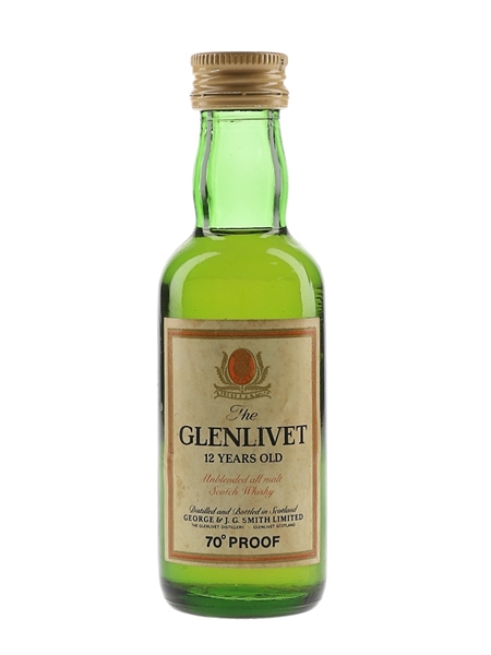 Glenlivet 12 Year Old Bottled 1970s 5cl / 40%