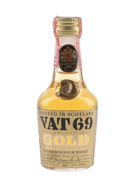 Vat 69 Gold Bottled 1950s-1960s - Munson G. Shaw Co. 4.7cl / 43%