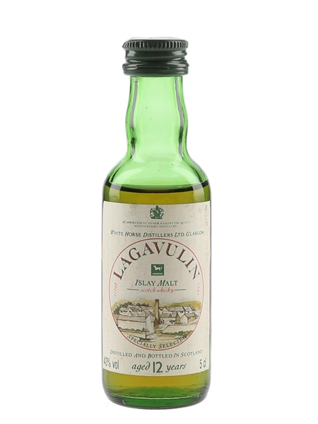 Lagavulin 12 Year Old Bottled 1980s - White Horse Distillers 5cl / 43%