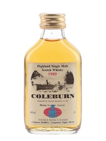 Coleburn 1980 Donated by United Distillers to the Moray Scanner Appeal 5cl / 40%