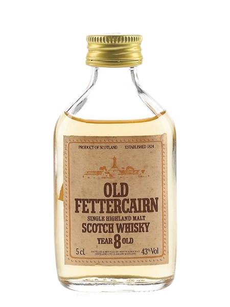 Old Fettercairn 8 Year Old Bottled 1980s - Whyte & Mackay 5cl / 43%