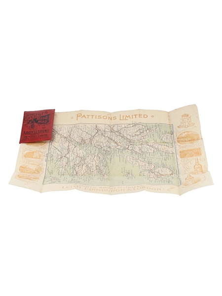 Pattisons Cyclists Road Map Of Argyllshire Pattisons Limited - 1890s 8.5cm x 6cm