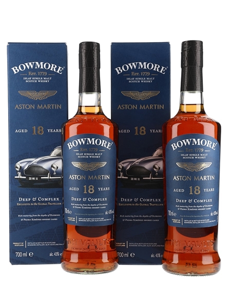 Bowmore 18 Year Old Aston Martin 2 x 70cl / 43%