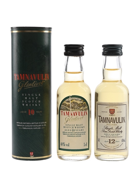 Tamnavulin Glenlivet 10 & Tamnavulin 12 Year Old  2 x 5cl / 40%