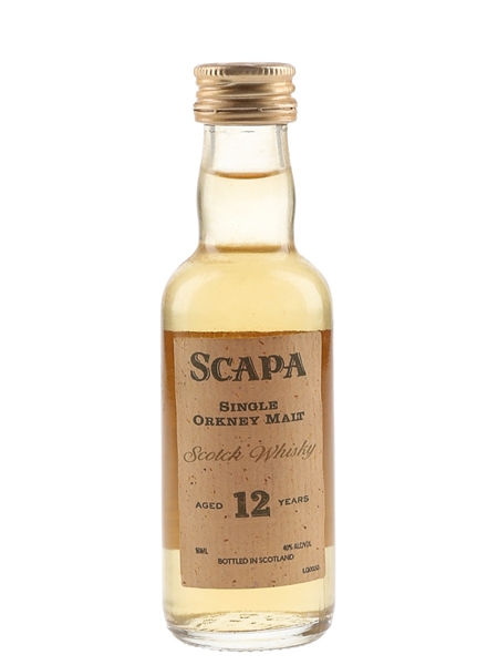 Scapa 12 Year Old Bottled 1990s - Hiram Walker 5cl / 40%