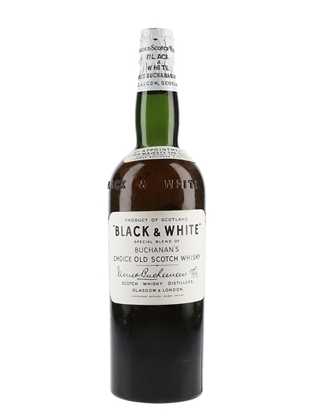 Buchanan's Black & White Spring Cap Bottled 1950s 75cl / 40%