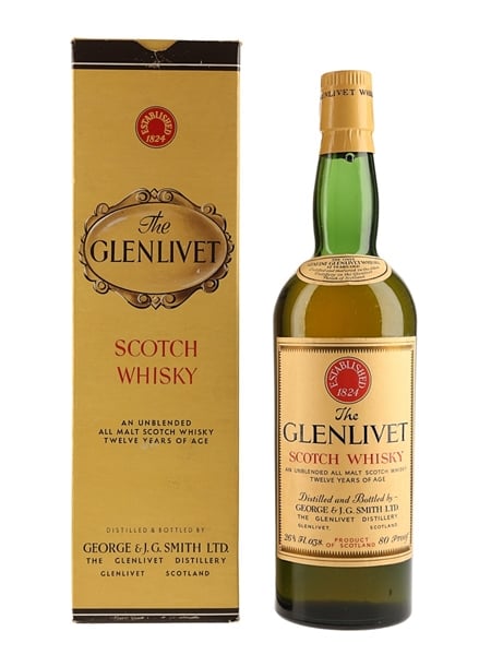 Glenlivet 12 Year Old Bottled 1950s-1960s 75.7cl / 45.7%