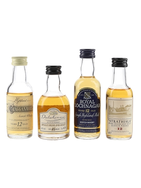 Cragganmore 12 Year Old, Dalwhinnie 15 Year Old, Royal Lochnagar 12 Year Old & Strathisla 12 Year Old  4 x 5cl