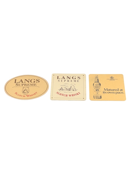 Langs Supreme Scotch Whisky Coasters  