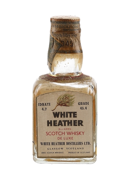 White Heather De Luxe Bottled 1970s - Rinaldi 4.7cl / 43.4%