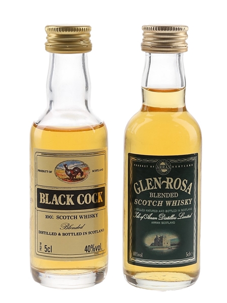 Black Cock & Glen-Rosa  2 x 5cl