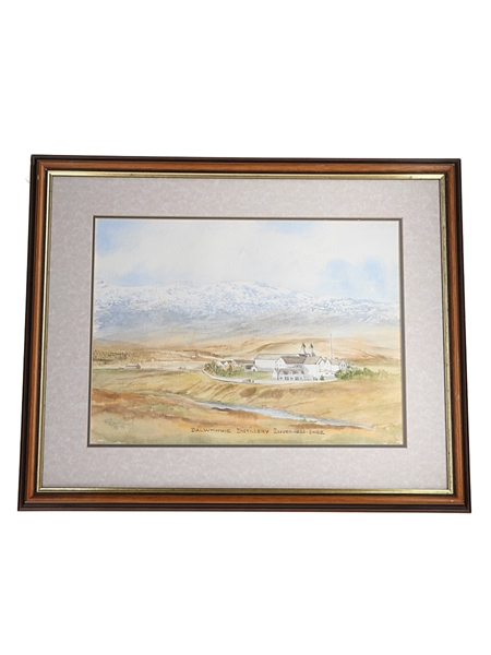 Dalwhinnie Distillery Framed Print J.Rowland 48.5cm x 39cm