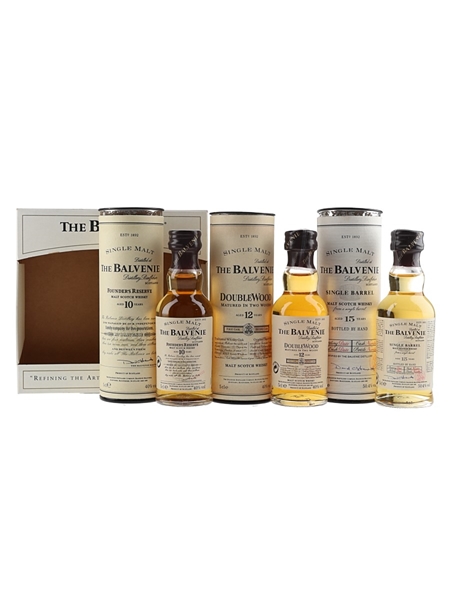 Balvenie Miniatures Set Founder's Reserve, Double Wood & Single Barrel 3 x 5cl