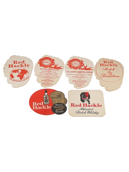 Red Hackle Scotch Whisky Coasters  