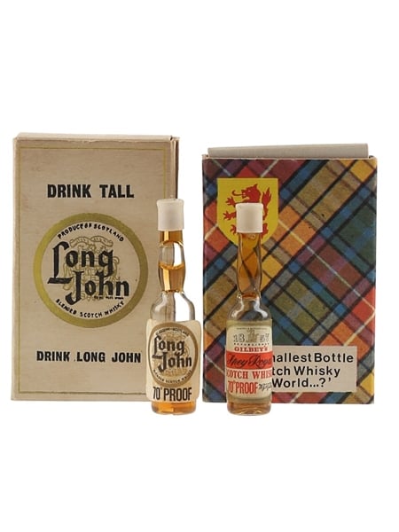 Long John & Gilbey's Spey Royal Matches The World's Smallest Bottles Of Scotch Whisky 2 x 1cl / 40%