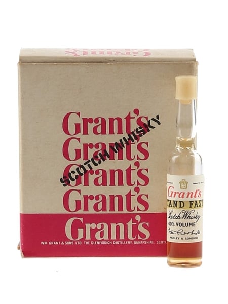 Grant's Scotch Whisky Case The World's Smallest Bottles Of Whisky 12 x <1cl / 40%