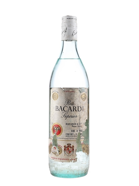 Bacardi Carta Blanca Bottled 1970s - Nassau, Bahamas 75.7cl / 40%