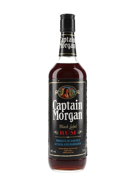 Captain Morgan Black Label Rum Bottled 1980s 75cl / 40%