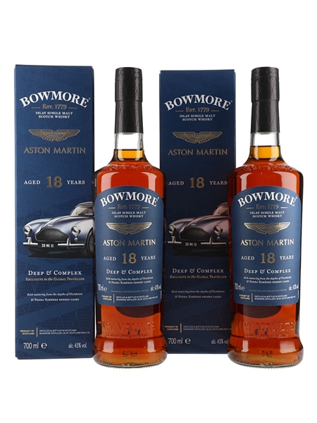 Bowmore 18 Year Old Aston Martin 2 x 70cl / 43%