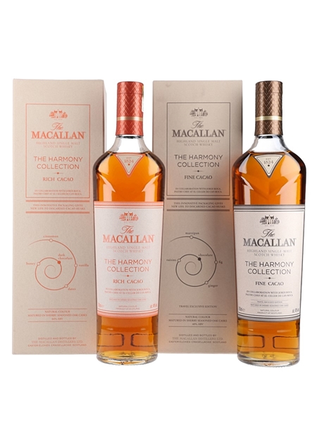 Macallan The Harmony Collection Fine Cacao & Rich Cacao  2 x 70cl /